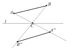 Осевая симметрия построить треугольник