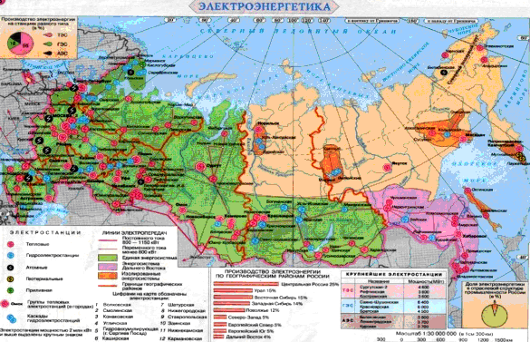 Реферат: География электроэнергетики России